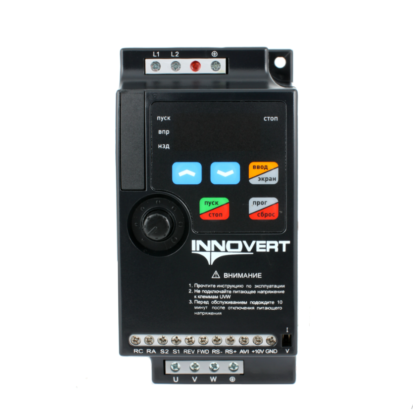 Преобразователь частоты INNOVERT ISD mini plus ISD091M21E, 0,09кВт, 220В, 0.7 А
